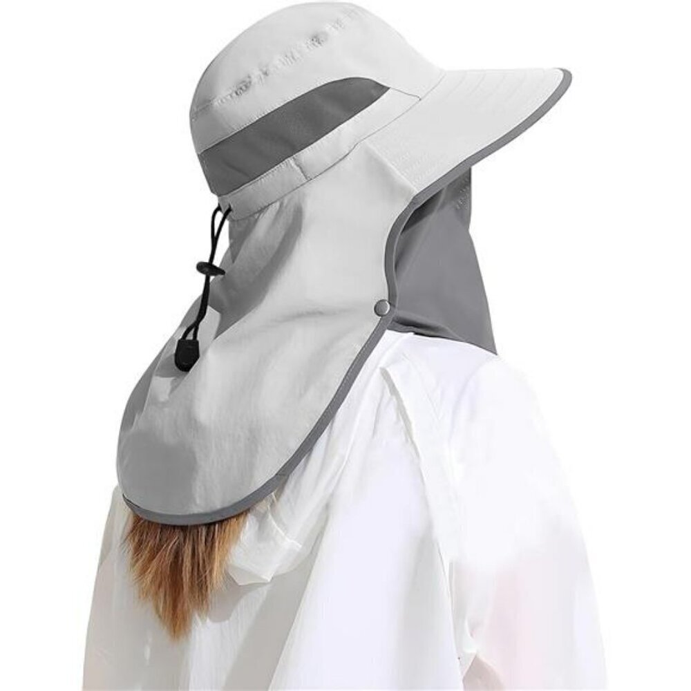 UPF 50 Sun Hat with Neck Flap UV Protection Fishing Cap
